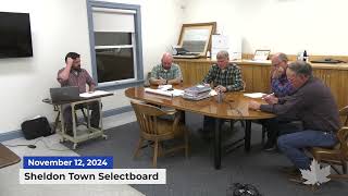 Sheldon Town Selectboard | 11/12/2024