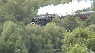 6233 'Duchess of Sutherland' at Fairburn Ings on the Scarborough Flyer.