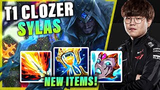 T1 CLOZER PLAYING SYLAS W/ NEW ITEMS VS EKKO | S11 T1 PLAYERS STREAM GAMEPLAY