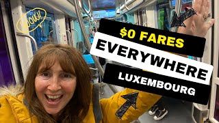 WOW! FREE TRANSPORTATION FOR ALL IN LUXEMBOURG, EUROPE - WORLD FIRST TRIP REPORT