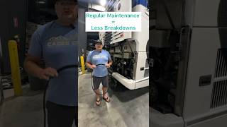 Motorhome Maintenance Tip #shorts #prevost #motorhome #motorhomemaintenance #rvliving #enginefailure