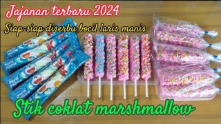 Jajanan terbaru 2024 || stik coklat marshmallow siap-siap diserbu bocil laris manis