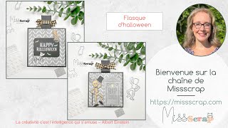 Scrap & papotages #27: flasque d’Halloween