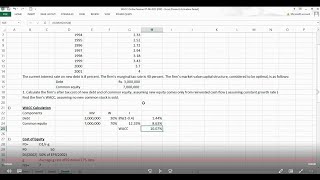 Weighted Average Cost of Capital (WACC) - Calculation based on EPS and Growth