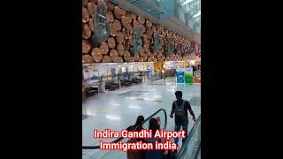 Indira Gandhi Airport Immigration, India.