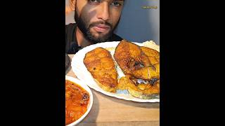 pangas fish fry eating show 🤤🔥 | #viral #eating #shorts