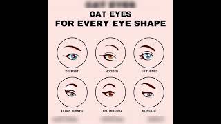 Cat eyes for every eye shape,!!! #cateye #eyelashes #eyeliner