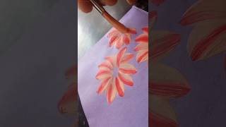 3 colours one stock technique 🌺😱#acrylicpainting #satisfying #viral #sorts #shivaniguptaarts