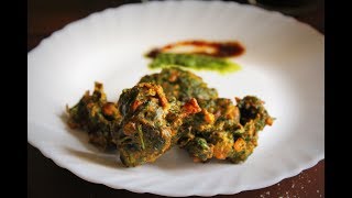 Palak Pyaz Pakora | Spinach and Onion Pakora | How to make Crispy Palak Pakoda