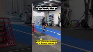 Single leg broad jump into lateral bound - Good change of direction exercise, for athletes