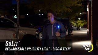 GoLit™ Rechargeable Visibility Light - Disc-O Tech™