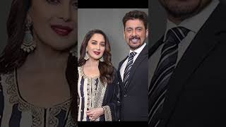 Madhuri Dixit with husband WhatsApp status #shorts #madhuridixit #husbandwife