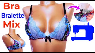 How To Sew Bra Bralette Mix - Step-by-Step Sewing Tutorial