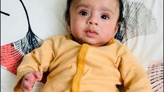 Cute little baby Aayansh playing with soft toys