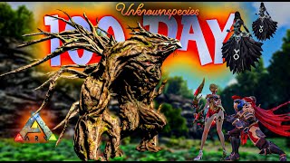 I SURVIVE 100 DAY IN ARK SURVIVEL EVOLVED UNKNOWN SPECIESES WITH NINE BOSS FIGHT