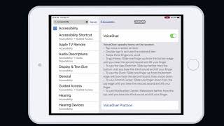 iOS VoiceOver in ONE Minute: Settings