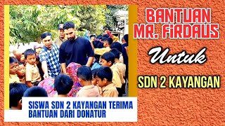 Bantuan Mr. Firdaus Kepada Sejumlah Siswa Kurang Mampu SDN 2 Kayangan @GemaPantura