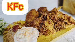 وداعا كنتاكي من انهارده احنا كنتاكي بالتتبيله السريه والأرز الريزو وسلطة الشهيره😋 KFC بس بطريقتي 😋