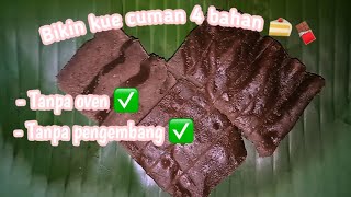 ❗cara membuat kue coklat hanya 4 bahan❗