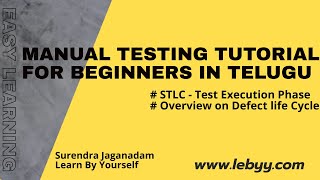 Test Execution Phase & Defect Life Cycle | Manual Testing Tutorial for Beginners in Telugu