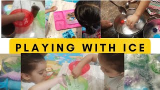 TODLLER   ICE | Sensory play | KIDS ACTIVITIES AT HOME  | SUMMER ACTIVITIES | MONTESSORI ACTIVITIES