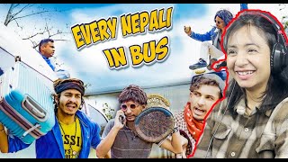 Reacting to EVERY NEPALI IN BUS by @Ganesh_GD