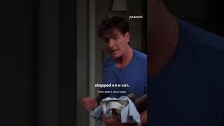 Charlie’s sleeping in the doghouse now 😏 #TwoAndAHalfMen #CharlieHarper #CharlieSheen #Shorts