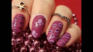 Animal Print Mani in Purple