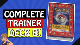 Complete Pokemon Trainer Deck B Complete PSA Graded Set! 12/13 Gem Mint 10s + Sale video of Extras!