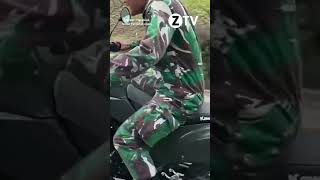 Momen TNI Bikin Kocak Saat Naik Motor            #shorts      #ZTV