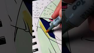 Drawing Letter " C " - Cell | Stained Art ✨🎨 #shorts #cell #dragonball