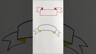 banner drawing tutorial#shorts #drawingwithdidi#drawing #easydrawing #youtubeshorts #trendingshorts