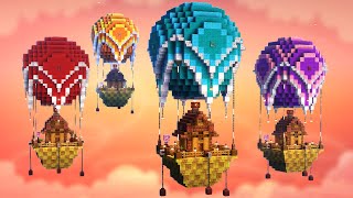 Minecraft Air Balloon Village | Build Tutorial