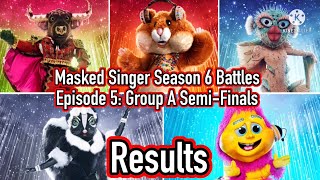 Masked Singer Season 6 Battles | Episode 5 Results