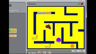 Scratch Pacman game -  - creating the game over background