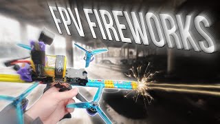 FPV Drone Shooting Fireworks /// DJI O3