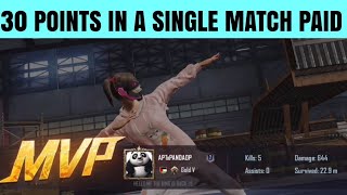 30 points in a single match paid scrims FEAT * VortexEsports top fragger II pubgmobile II PANDAOP