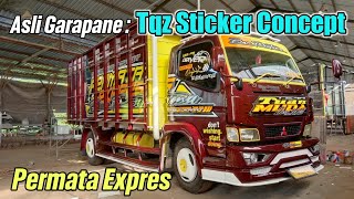 Proses Cutting Tqz Sticker‼️ Permata Expres By Santoso Putra Karoseri ⁉️#tqzsticker