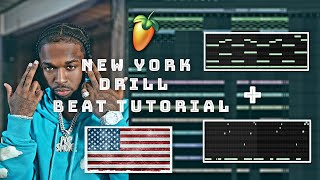 Pop Smoke Type Beat Tutorial - How To Make NY Like Chris Rich - FL Studio Free FLP