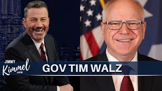 jimmy kemmil & Governor Tim Walz Praises Kamala Harris's Leadership & Takes a Swipe at Trump's Chaos