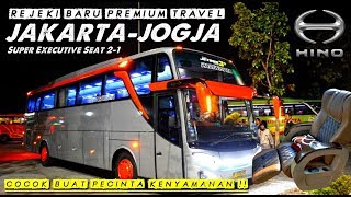 HOKI, CUMA 143 RIBU BISA NAIK BIS SUPER EKSEKUTIF JAKARTA-JOGJA ?? TRIP TRAVEL REJEKI BARU SEAT 2-1