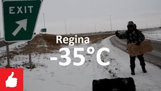 Hitchhiking across Canada (Winter #7) Regina to Calgary