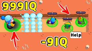 Гэйл 999 IQ vs НУБ - 9 IQ !! ТОП-Камбэки и Неудачи Brawl Stars #1