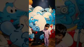 A Smurfy Day Out in Dubai ! #shortvideo #ytshorts #foryou #familydayout #dubai #themepark  #travel