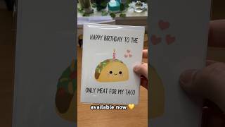 asmr cute taco card 🌮💛