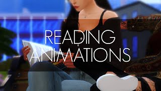 READING ANIMATION PACK (UPDATE 0.1) | Sims 4 Animation (Download)