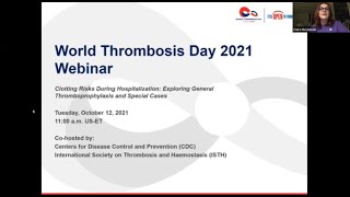 World Thrombosis Day 2021 Educational Webinar