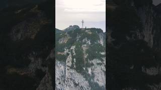 Flight by Drone in the beautiful nature of Traunstein, Austrian Alps #shorts#short#youtubeshorts#top