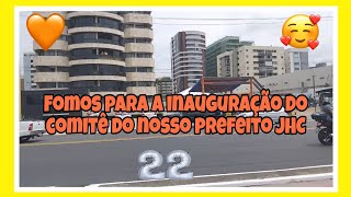 Fomos para a inauguração do comitê do nosso prefeito + mozão preparando nosso café da manhã. ❤️