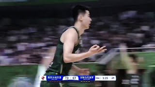 Guo Haowen posting 20pts+6rbs+3ast in the CBA